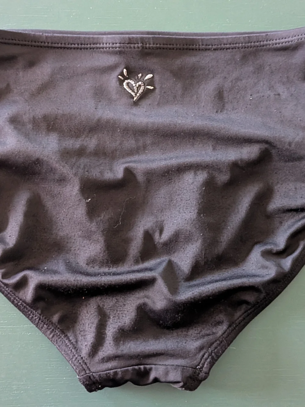 Justice Girls Black High-Waist Bikini Bottom